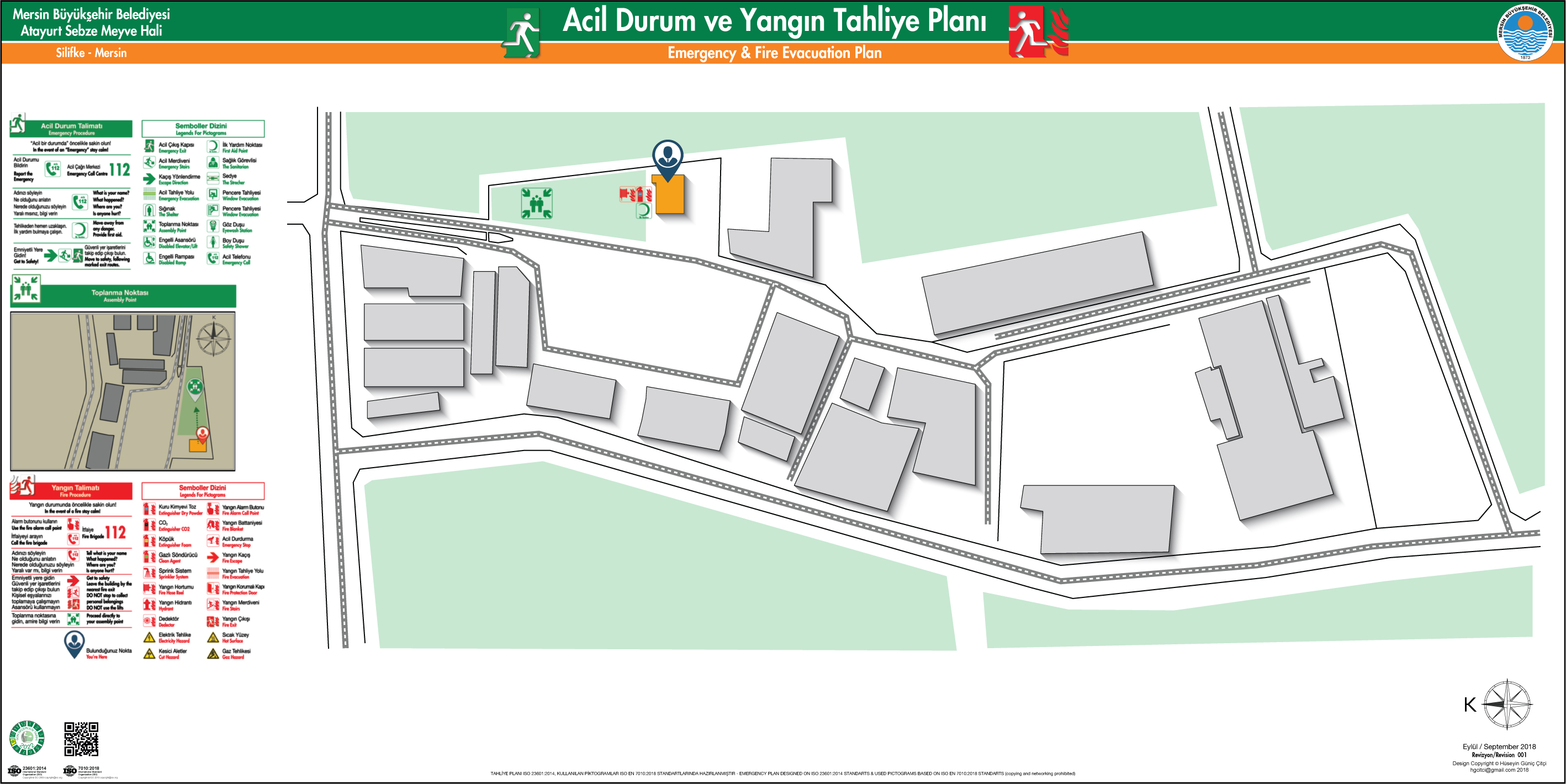 ISO 23601 Acil Durum Tahliye ve Yangın Tahliye Plan Örnekleri