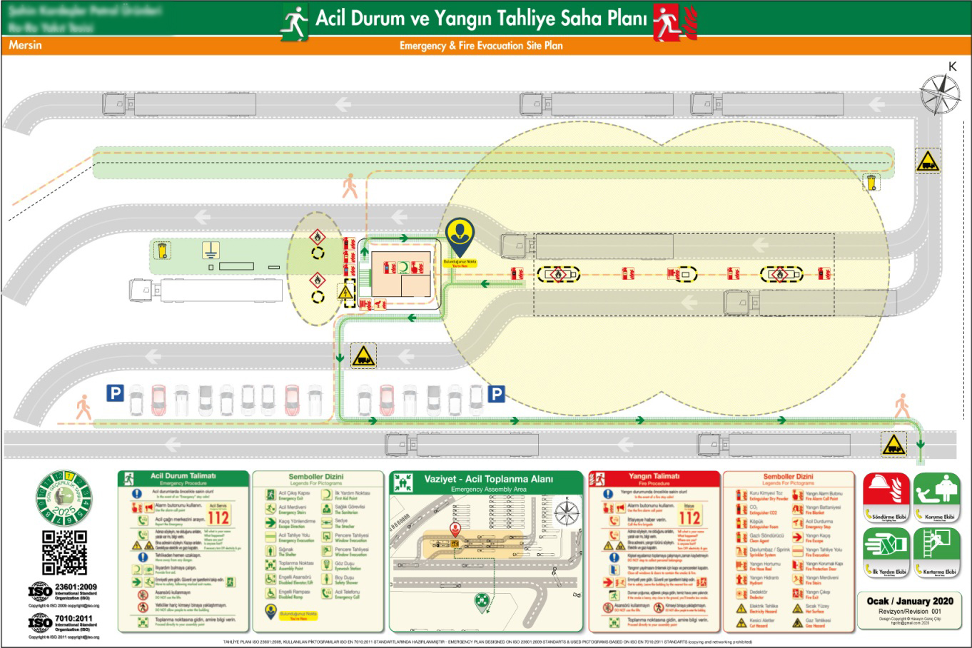 ISO 23601 Acil Durum ve Yangin Tahliye Saha Plani Akaryakıt İstasyonu