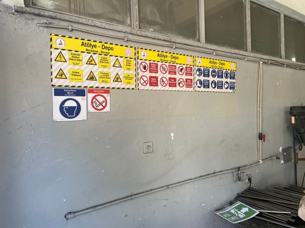 MTAL Meslek Lisesi Atölye Uyarı Levhaları ve Talimat Örnekleri