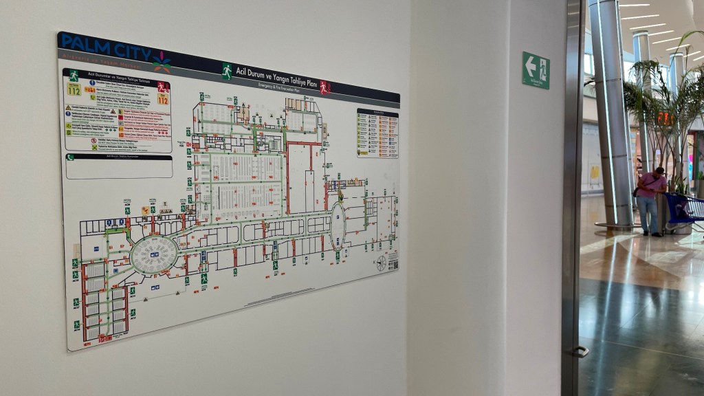 PalmCity AVM Acil Durum ve Yangın Tahliye Planı Örneği