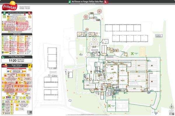 Gıda Üretim Tesisi ISO 23601 Acil Durum ve Yangın Tahliye Planları