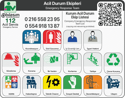 Acil Durum Ekipleri ve Acil Telefon Bilgileri