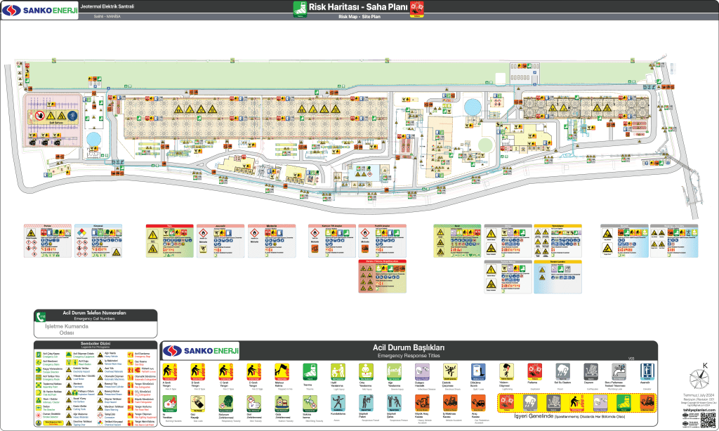 Tahliye Planı Jeotermal Elektrik Santrali Risk Haritası
