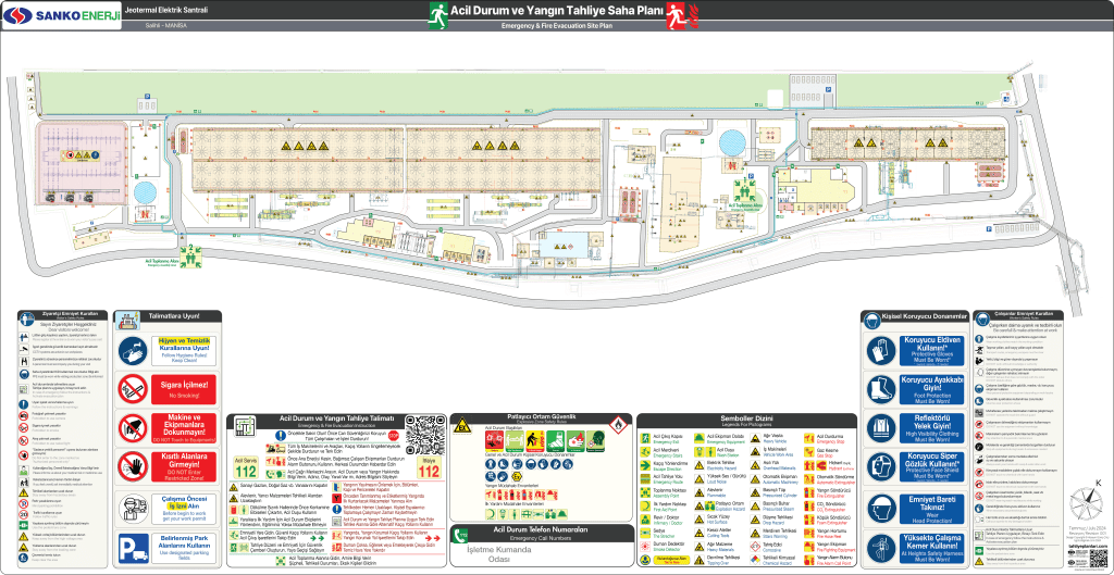 Jeotermal Elektrik Santrali Saha Tahliye Planı