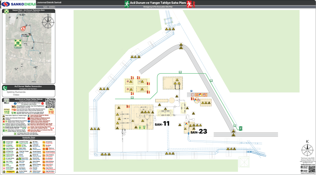 Jeotermal Elektrik Santrali Kuyu Saha Tahliye Planı