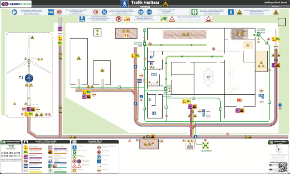 Trafik ve Yaya Güvenliği
RES Rüzgar Elektrik Santrali Tesisi ISO 23601 Acil Durum ve Yangın Tahliye Planları
