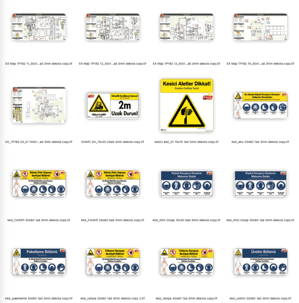 Gıda Üretim Tesisi ISO 23601 Acil Durum ve Yangın Tahliye Planları