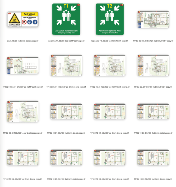 Gıda Üretim Tesisi ISO 23601 Acil Durum ve Yangın Tahliye Planları