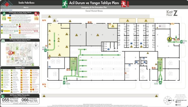 Soda Üretim Tesisi Acil Durum ve Yangın Tahliye Planı