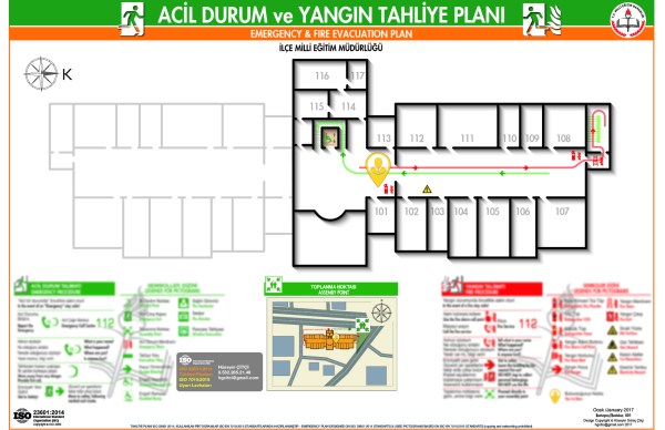 Çıkacak Kırşehir Hükümet Konağı ISO 23601 Acil Durum ve Yangın Tahliye Planı
