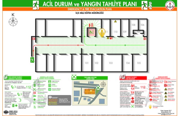 Kaman Kırşehir Hükümet Konağı ISO 23601 Acil Durum ve Yangın Tahliye Planı