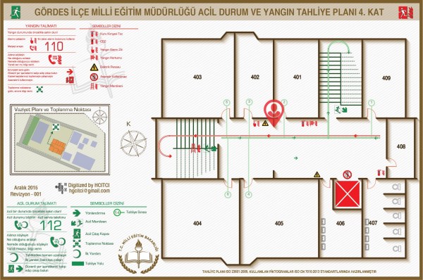Gördes Manisa Hükümet Konağı ISO 23601 Acil Durum ve Yangın Tahliye Planı