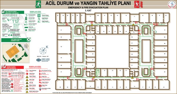 Samsun Hükümet Konağı ISO 23601 Acil Durum ve Yangın Tahliye Planı