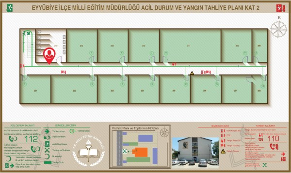 Eyyubiye Urfa Hükümet Konağı ISO 23601 Acil Durum ve Yangın Tahliye Planı