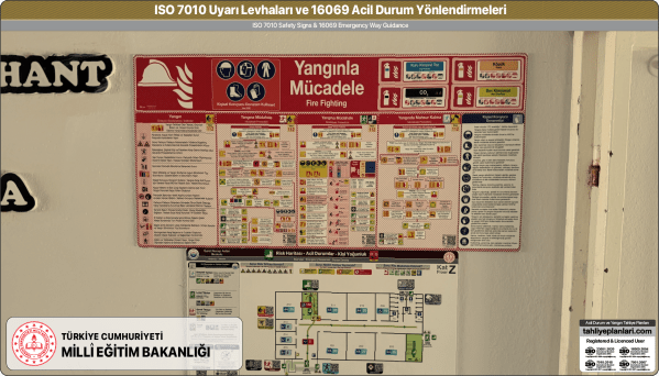 ISO 7010 Acil Durum ve Yangın Uyarı Levhaları Örnek Uygulama