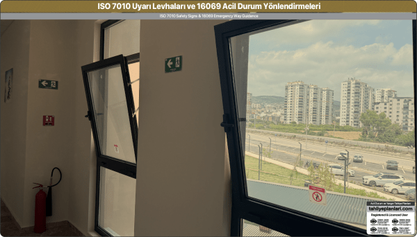 ISO 7010 Acil Durum ve Yangın Uyarı Levhaları Örnek Uygulama 