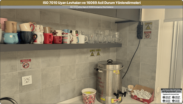 ISO 7010 Acil Durum ve Yangın Uyarı Levhaları Örnek Uygulama 