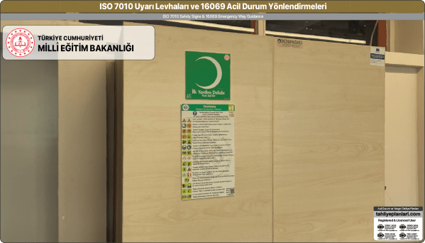 ISO 7010 Acil Durum ve Yangın Uyarı Levhaları Örnek Uygulama