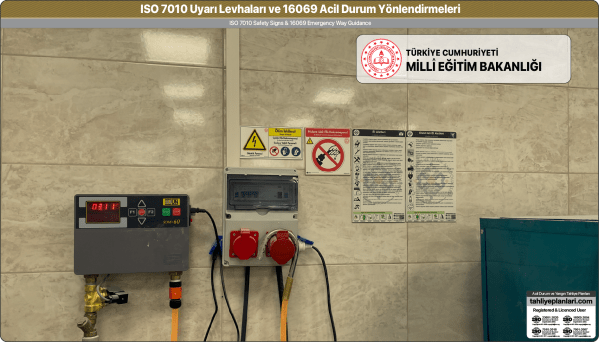 ISO 7010 Acil Durum ve Yangın Uyarı Levhaları Örnek Uygulama
