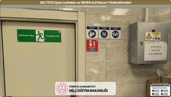 ISO 7010 Acil Durum ve Yangın Uyarı Levhaları Örnek Uygulama