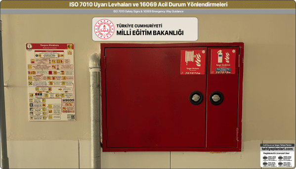 ISO 7010 Acil Durum ve Yangın Uyarı Levhaları Örnek Uygulama