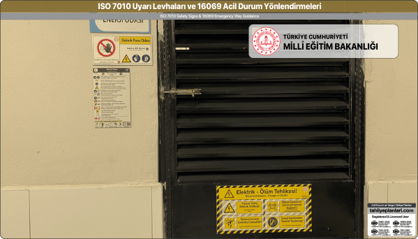 ISO 7010 Acil Durum ve Yangın Uyarı Levhaları Örnek Uygulama